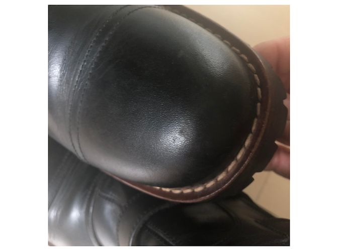 Gianni Versace Leder Boots Schwarz - Ansicht 15