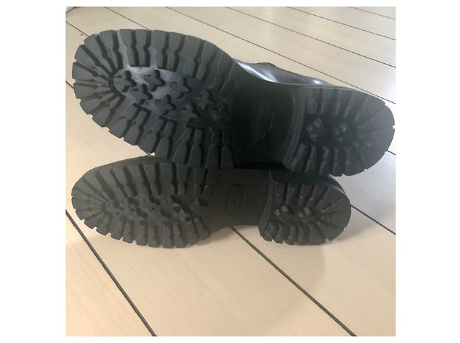 Gianni Versace Leder Boots Schwarz - Ansicht 5