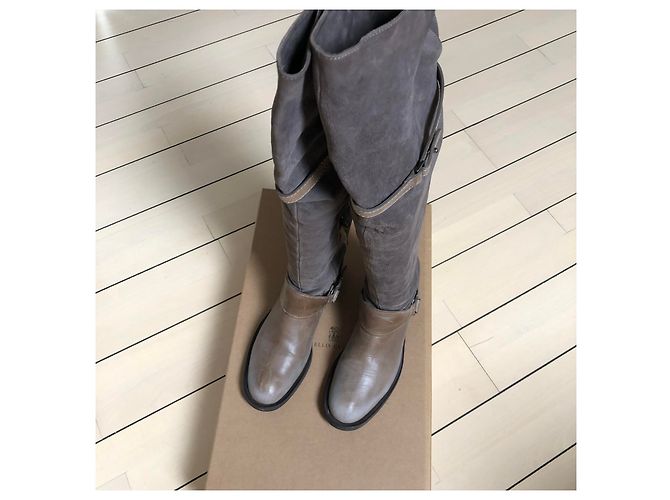 Botas Brunello Cucinelli de piel / nobuck - vista 2
