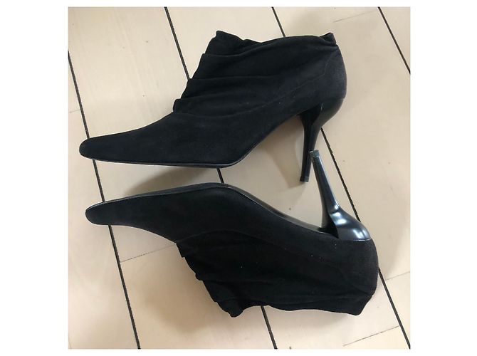 Botines de ante Charles Jourdan Negro - vista 2