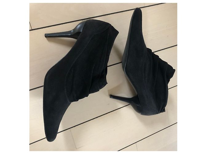Botines de ante Charles Jourdan Negro - vista 4