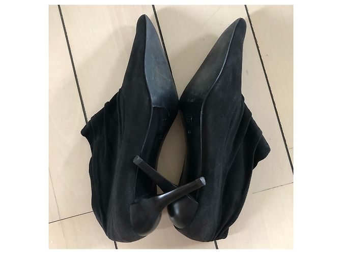 Botines de ante Charles Jourdan Negro - vista 6