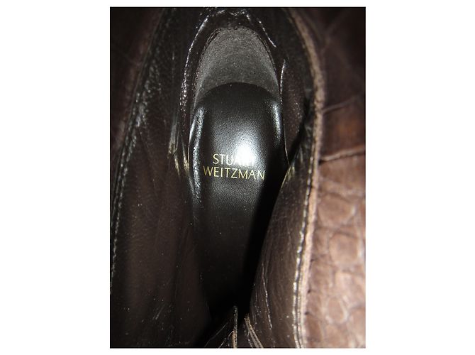 Botas Stuart Weitzman p 40 1/2 Nueva condición Castaño - vista 2