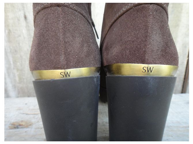 Botas Stuart Weitzman p 40 1/2 Nueva condición Castaño - vista 7
