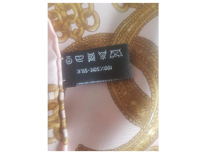 Chanel Lenços de seda Rosa - vista 5
