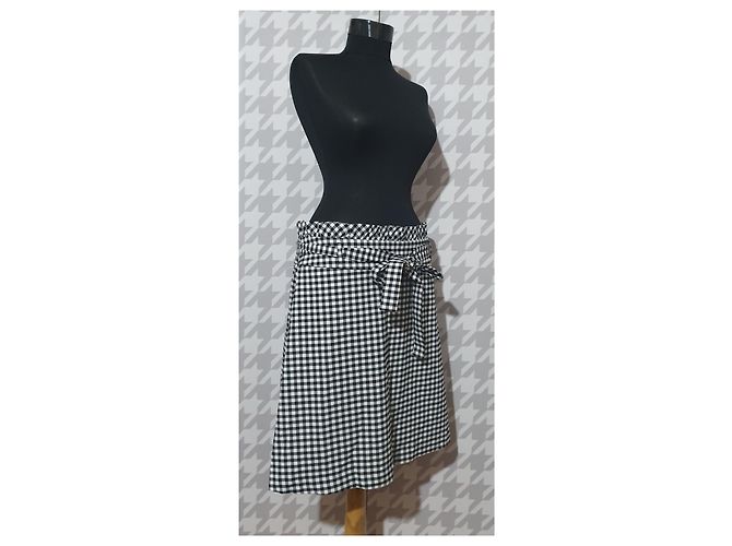 Falda midi vichy Cynthia Rowley Multicolor - vista 2