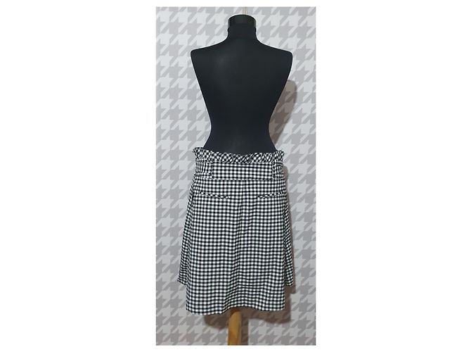 Falda midi vichy Cynthia Rowley Multicolor - vista 3