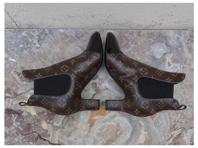 Louis Vuitton Botines Revival 7.5 cm Castaño Negro - vista 9
