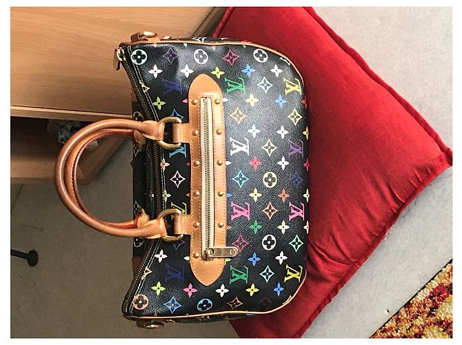 Borsa Louis Vuitton in pelle nera Nero - vista 2