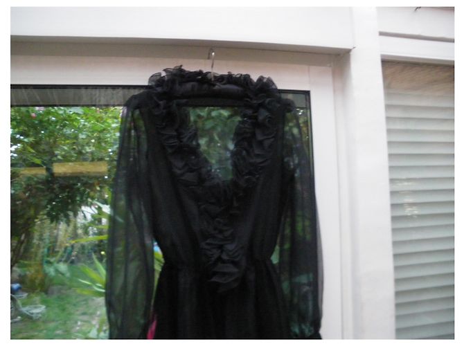 Vintage Kleid aus den 80ern Polyester Größe 38 Mehrfarben - Ansicht 3
