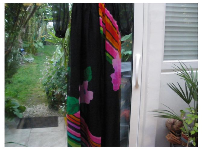 Vintage Kleid aus den 80ern Polyester Größe 38 Mehrfarben - Ansicht 5