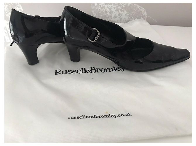 Russell & Bromley Mary Jane in vernice nera Nero - vista 4
