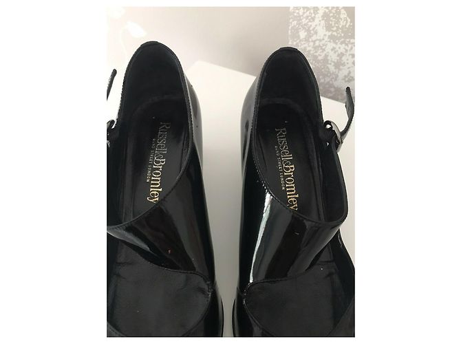 Russell & Bromley Mary Jane in vernice nera Nero - vista 5