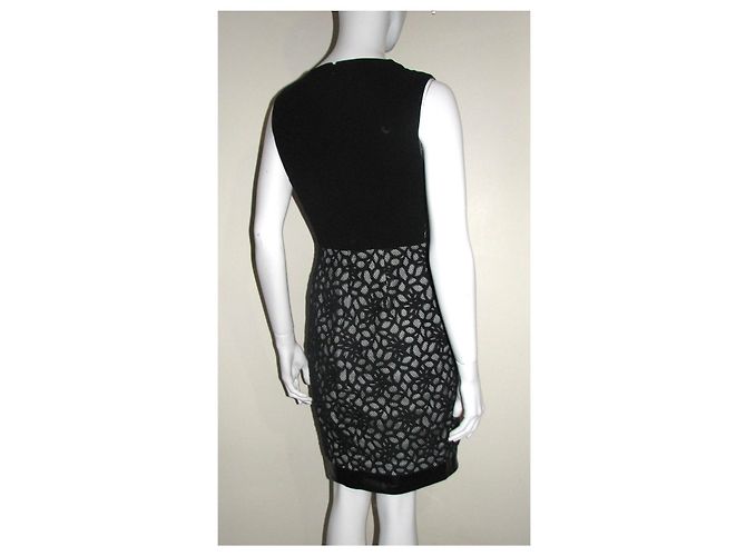 Diane Von Furstenberg DvF Tilda Shadow Spitzenkleid Schwarz Weiß - Ansicht 4
