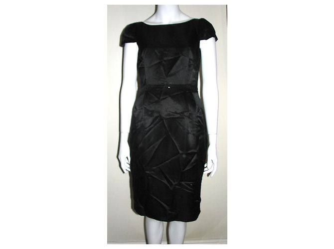 Moschino Cheap And Chic Moschino schwarzes Seidenkleid - Ansicht 2