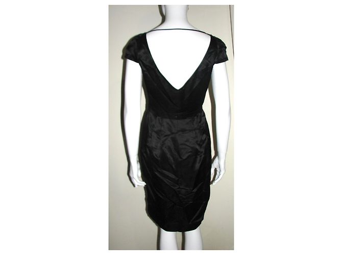 Moschino Cheap And Chic Moschino schwarzes Seidenkleid - Ansicht 3