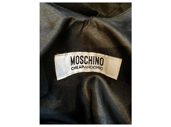Moschino Cheap And Chic Moschino schwarzes Seidenkleid - Ansicht 7