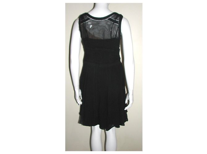 Temperley London Abito in seta nera Temperley Nero - vista 5