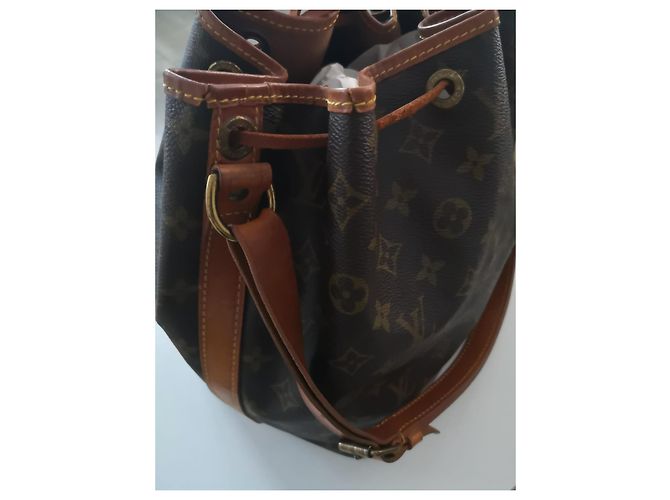 Noe Borsa Louis Vuitton Noé in pelle marrone - vista 2