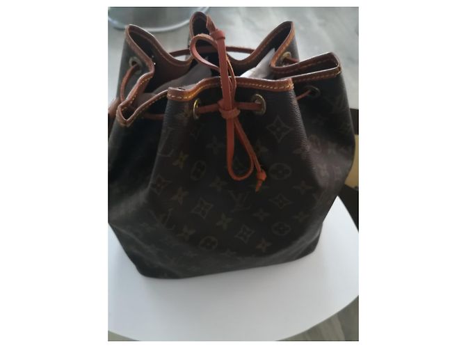 Noe Borsa Louis Vuitton Noé in pelle marrone - vista 3