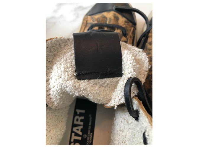 Hi-top Vstar di Golden Goose Nero Stampa leopardo - vista 6