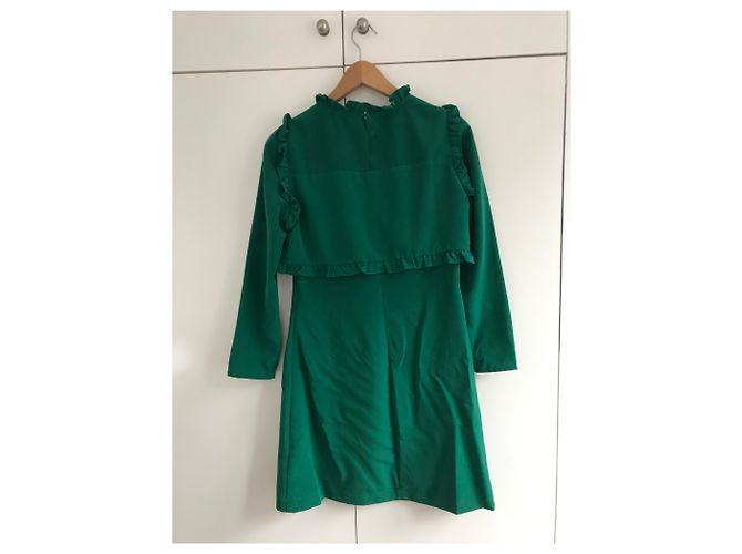 Maje Rumba Kleid Grün aus Polyester - Ansicht 2