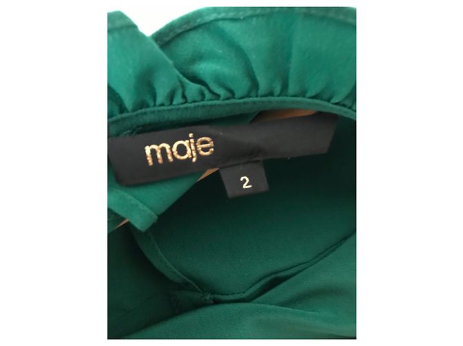 Maje Rumba Kleid Grün aus Polyester - Ansicht 3