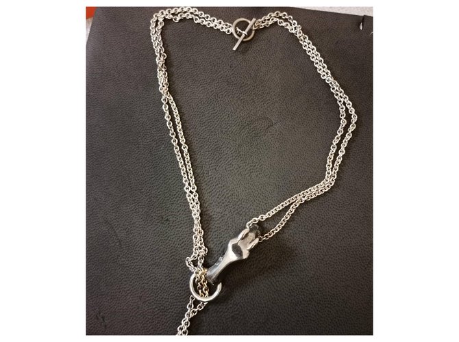 Hermès Collana Galop Hermes in argento sterling - vista 2