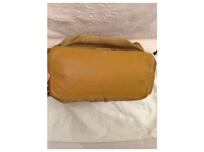 Borsa Cole Haan in camoscio gialla Giallo - vista 11
