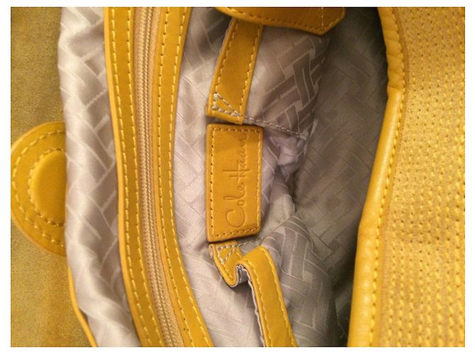 Borsa Cole Haan in camoscio gialla Giallo - vista 7