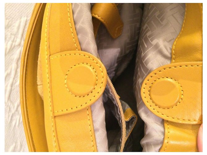 Borsa Cole Haan in camoscio gialla Giallo - vista 9