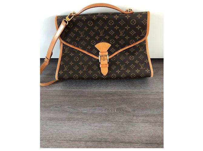 Borsa Louis Vuitton Brown Monogram Beverly GM Marrone - vista 2
