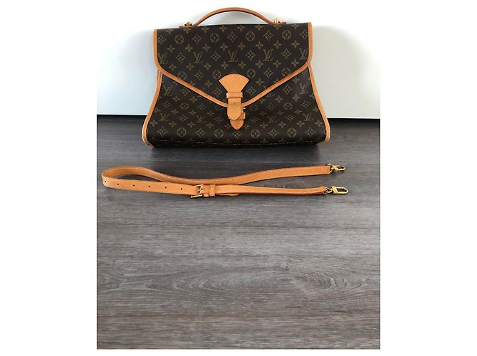 Borsa Louis Vuitton Brown Monogram Beverly GM Marrone - vista 5