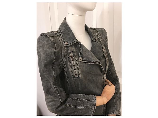 Balmain Jaqueta jeans acolchoada icônica - vista 6