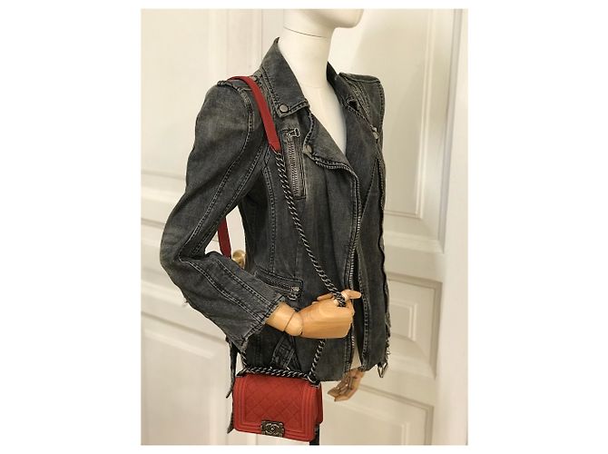 Balmain Jaqueta jeans acolchoada icônica - vista 9