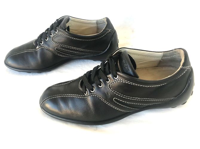 Sneakers Tod's in pelle nera 37 Nero - vista 2
