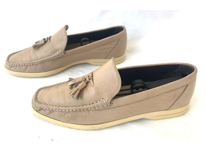 Bally Slipper aus beige Leder mit Quaste - Ansicht 2