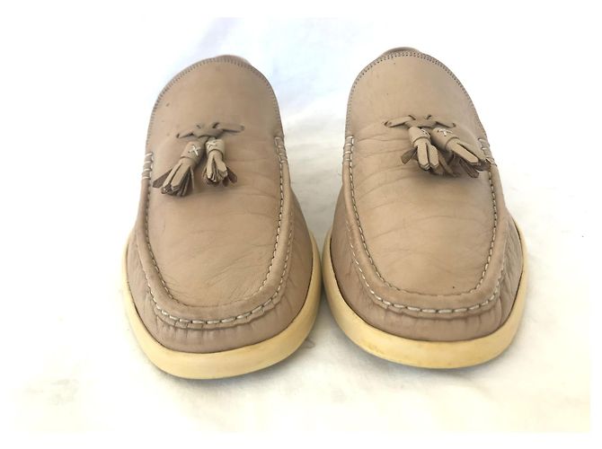 Bally Slipper aus beige Leder mit Quaste - Ansicht 5