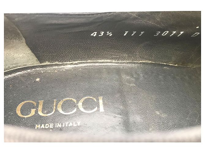 Scarpe stringate Gucci in vernice nera Taglia 43 Nero - vista 10