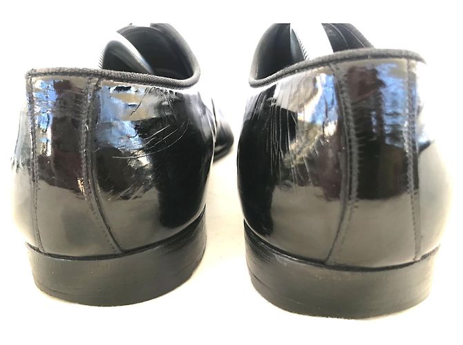 Scarpe stringate Gucci in vernice nera Taglia 43 Nero - vista 11