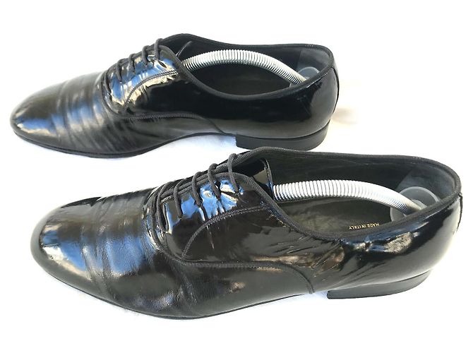 Scarpe stringate Gucci in vernice nera Taglia 43 Nero - vista 2