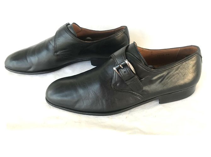 Autre Marque Mocassini Magnanni con cinturino in pelle nera Nero - vista 2