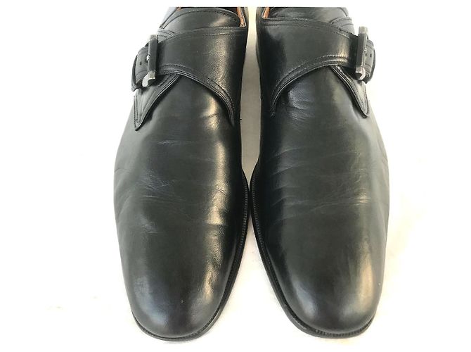 Autre Marque Mocassini Magnanni con cinturino in pelle nera Nero - vista 4