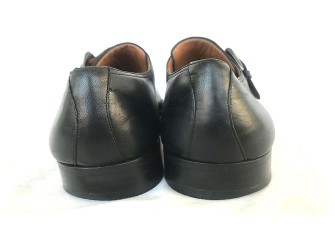Autre Marque Mocassini Magnanni con cinturino in pelle nera Nero - vista 6