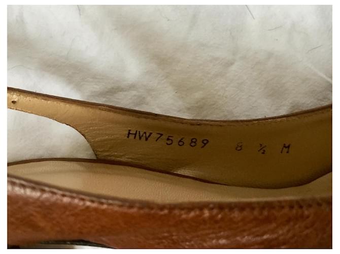 Stuart Weitzman Peeptoe Slingbacks mit Plattform Braun Beige - Ansicht 3