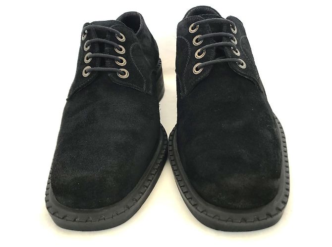 Autre Marque Pal Zileri Scarpe Stringate in Camoscio Nero 42 - vista 2