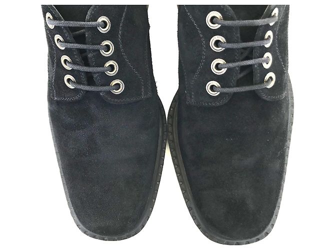 Autre Marque Pal Zileri Scarpe Stringate in Camoscio Nero 42 - vista 3