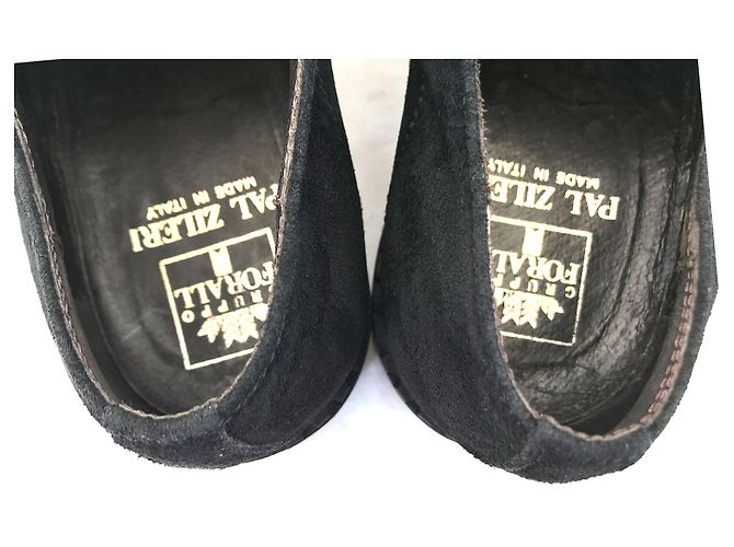 Autre Marque Pal Zileri Scarpe Stringate in Camoscio Nero 42 - vista 4