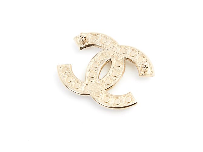 Chanel DIAMANTI E PERLE DORATE CC D'oro - vista 3