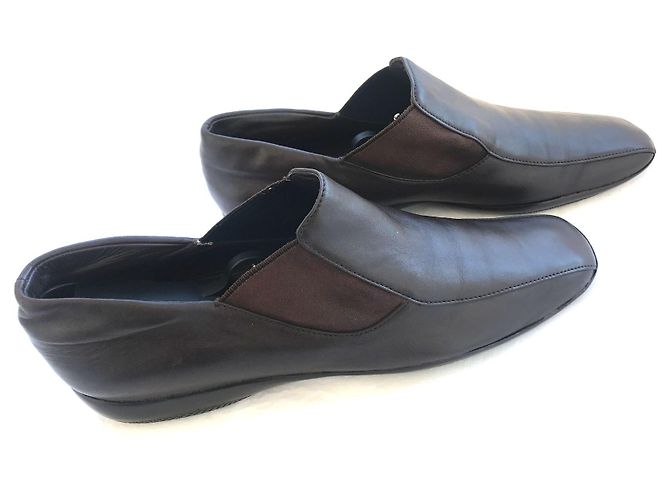 Prada Slipper aus Leder Braun - Ansicht 3
